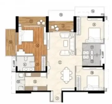 3 BHK Floor Plan